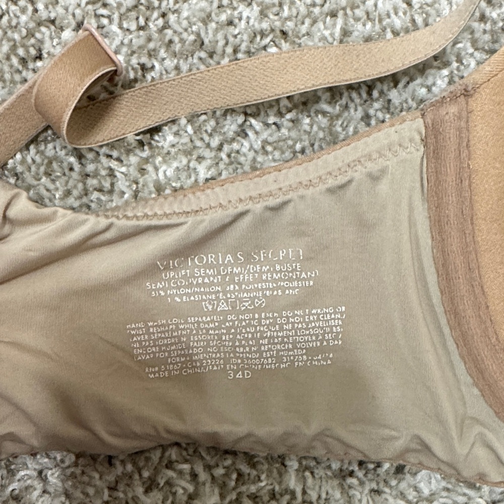 Victoria's Secret Beige Demi Bra